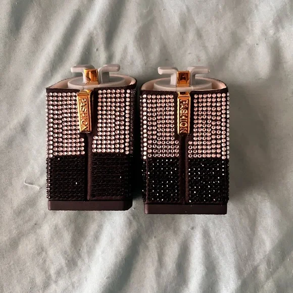 Pashion Footwear Skeleton/Skull Rhinestone 4 Inch Block Heel Kit - Picture 3 of 4